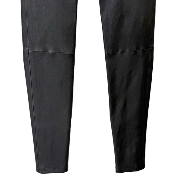 NWT $995 Helmut Lang Black Onyx Leather Skinny Legging Stretch Zip Pants sz 4 - Picture 4 of 16